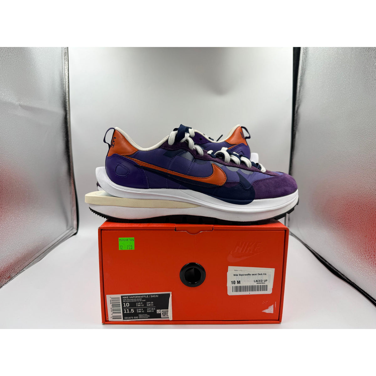 PRE OWNED Nike Vaporwaffle sacai Dark Iris Conditional – LacedUp display picture 1