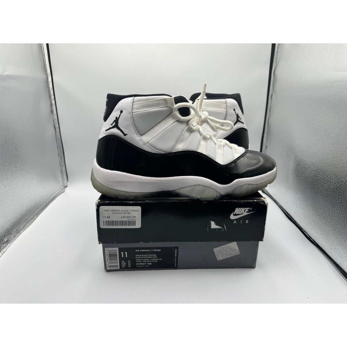 Size‎ 13- Jordan 11 Retro Concord (2018) 378037-100 Pre-Owned AUTHENTIC Jordan 11 Retro Concord size 9 378037-100 2018 PRE  main image 3
