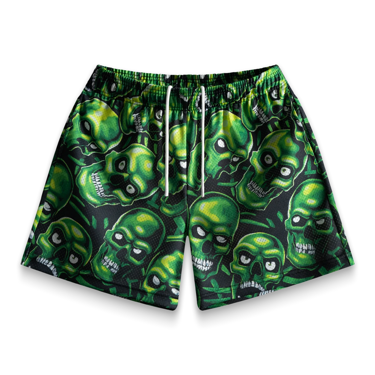 Bravest Studios Skull Shorts (Green) – LacedUp display picture 1