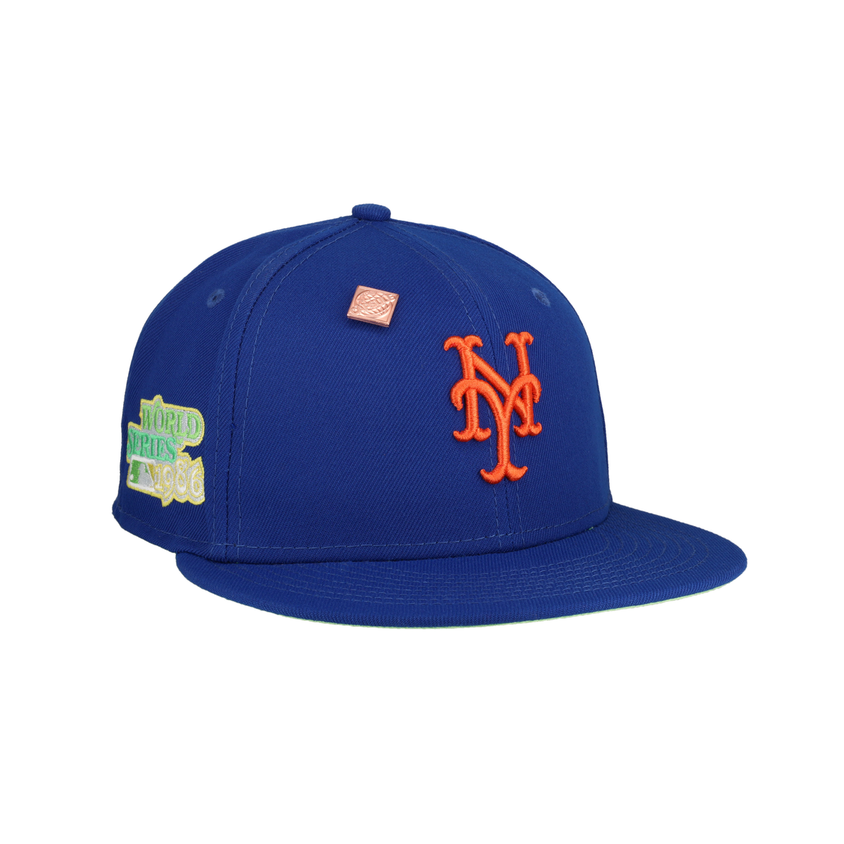 New York Mets Citrus Pop 1986 World Series Patch Fitted Hat – LacedUp