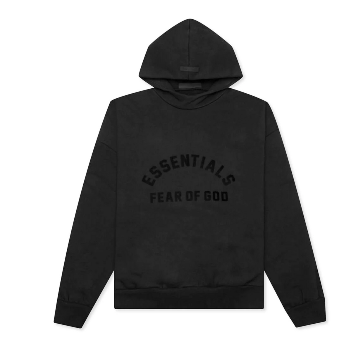 Fear of God Essentials Black Bonded Hoodie (Jet Black) – LacedUp