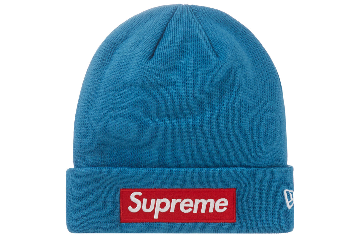 Supreme New Era Box Logo Beanie (FW22) Blue – LacedUp