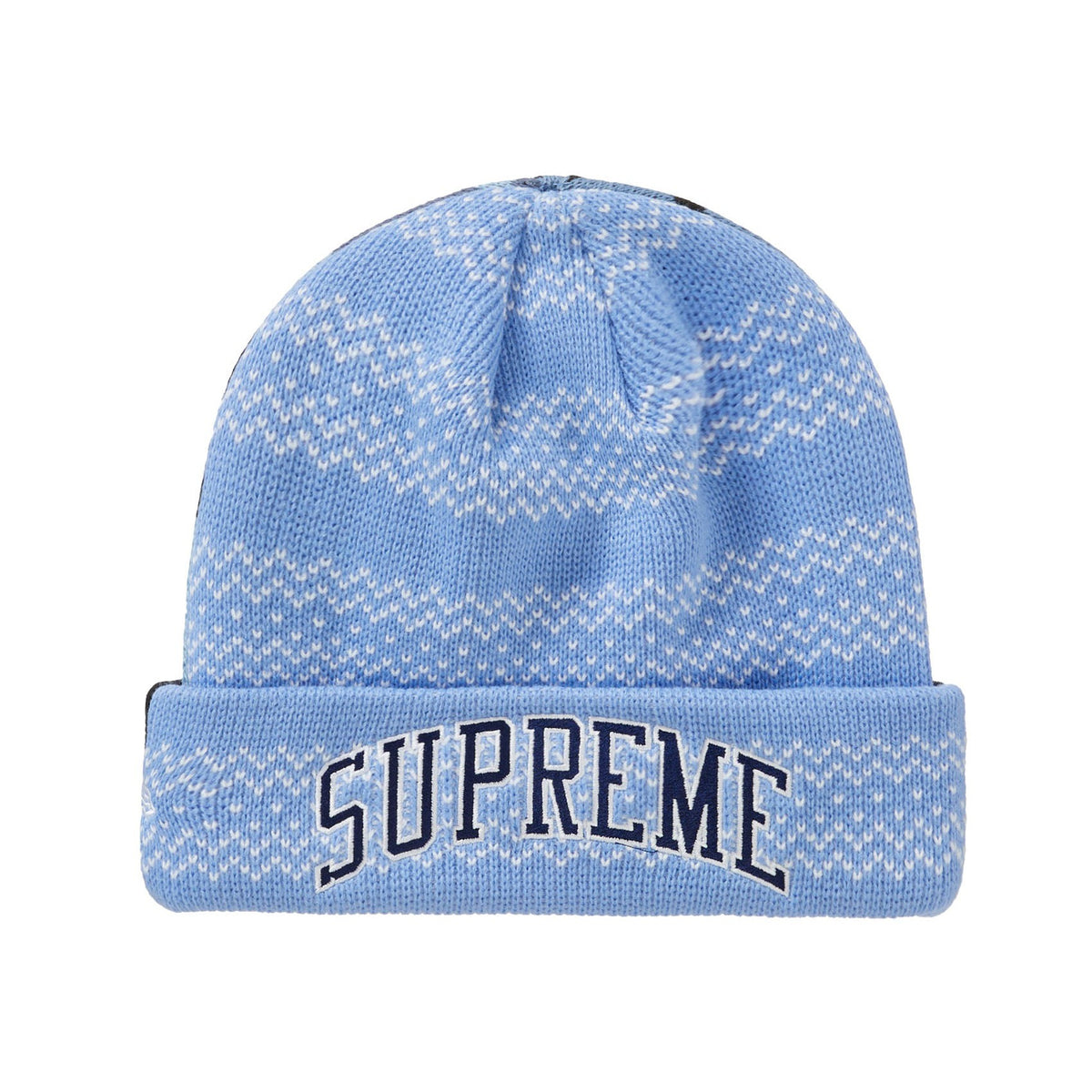 超爆安 Supreme Overprint Blue Beanie ニットキャップ/ビーニー - www