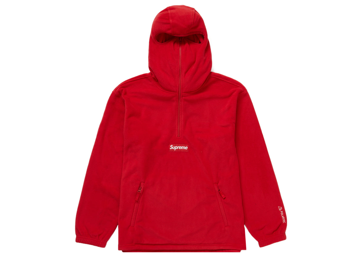 Supreme Polartec Facemask Half Zip Pullover Red – LacedUp