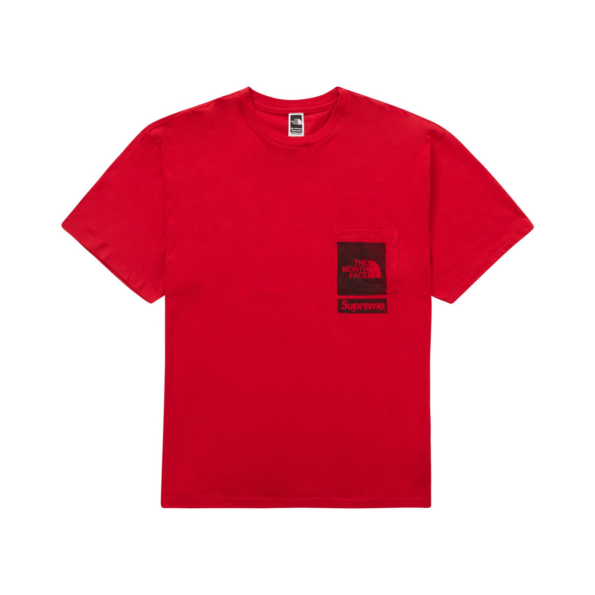 Supreme The North Face Printed Pocket Tee Red