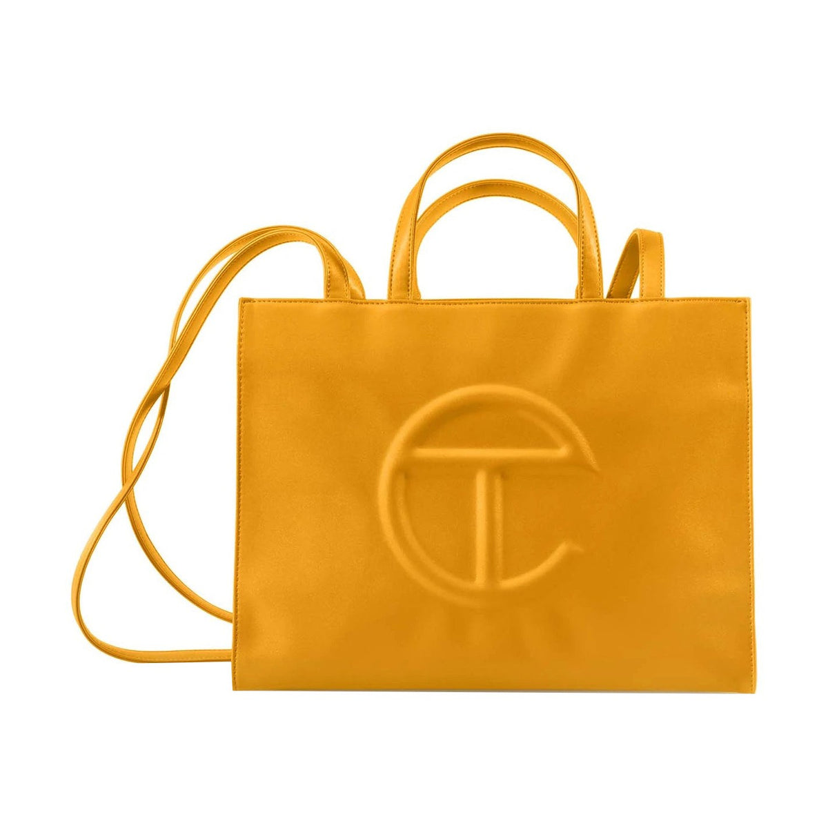 Telfar trumpet milk tea color online shopping bag