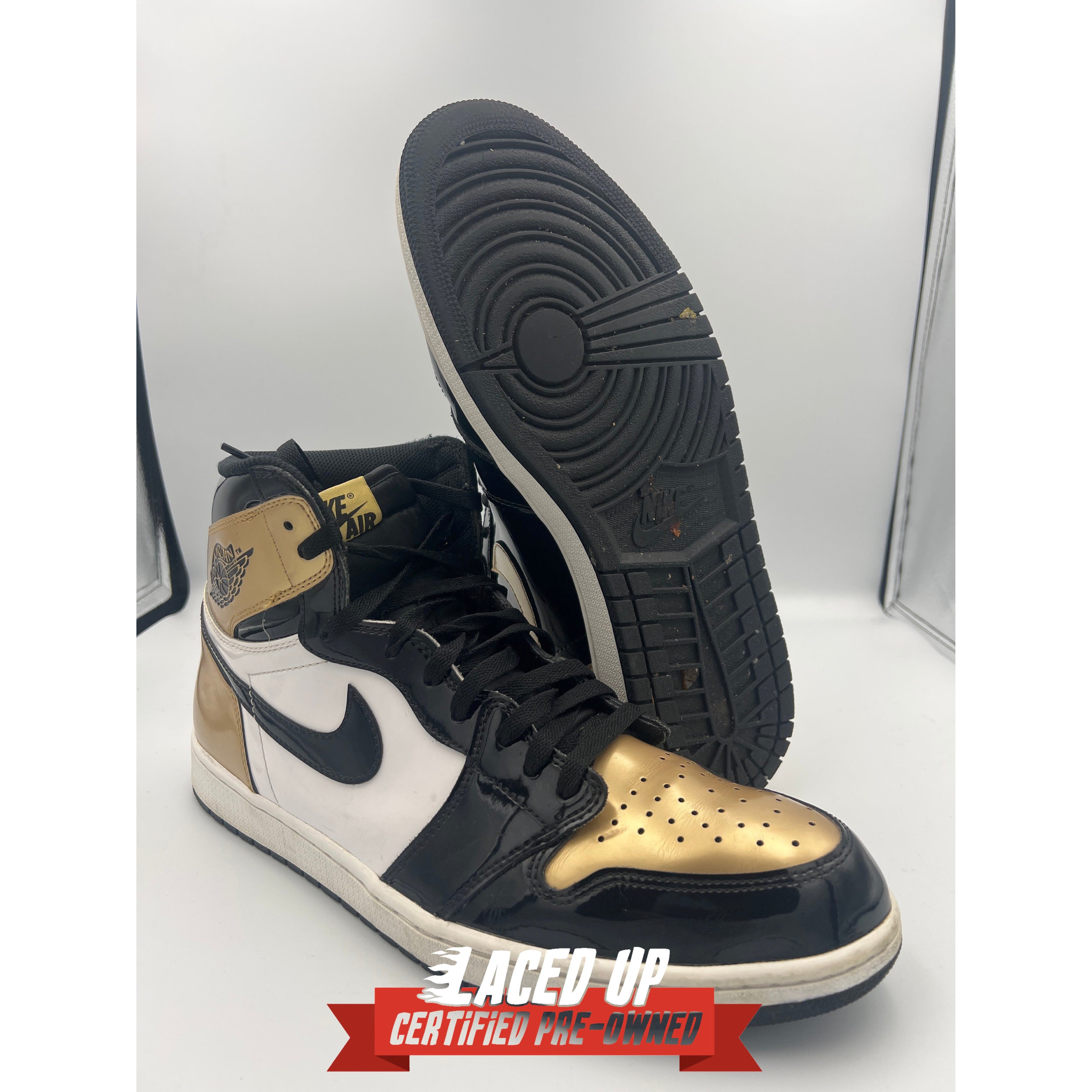 Jordan 1 Retro High NRG Patent Gold Toe