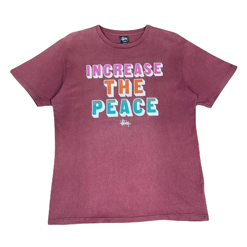 Vintage Stussy Increase The Peace Shirt Stussy – LacedUp