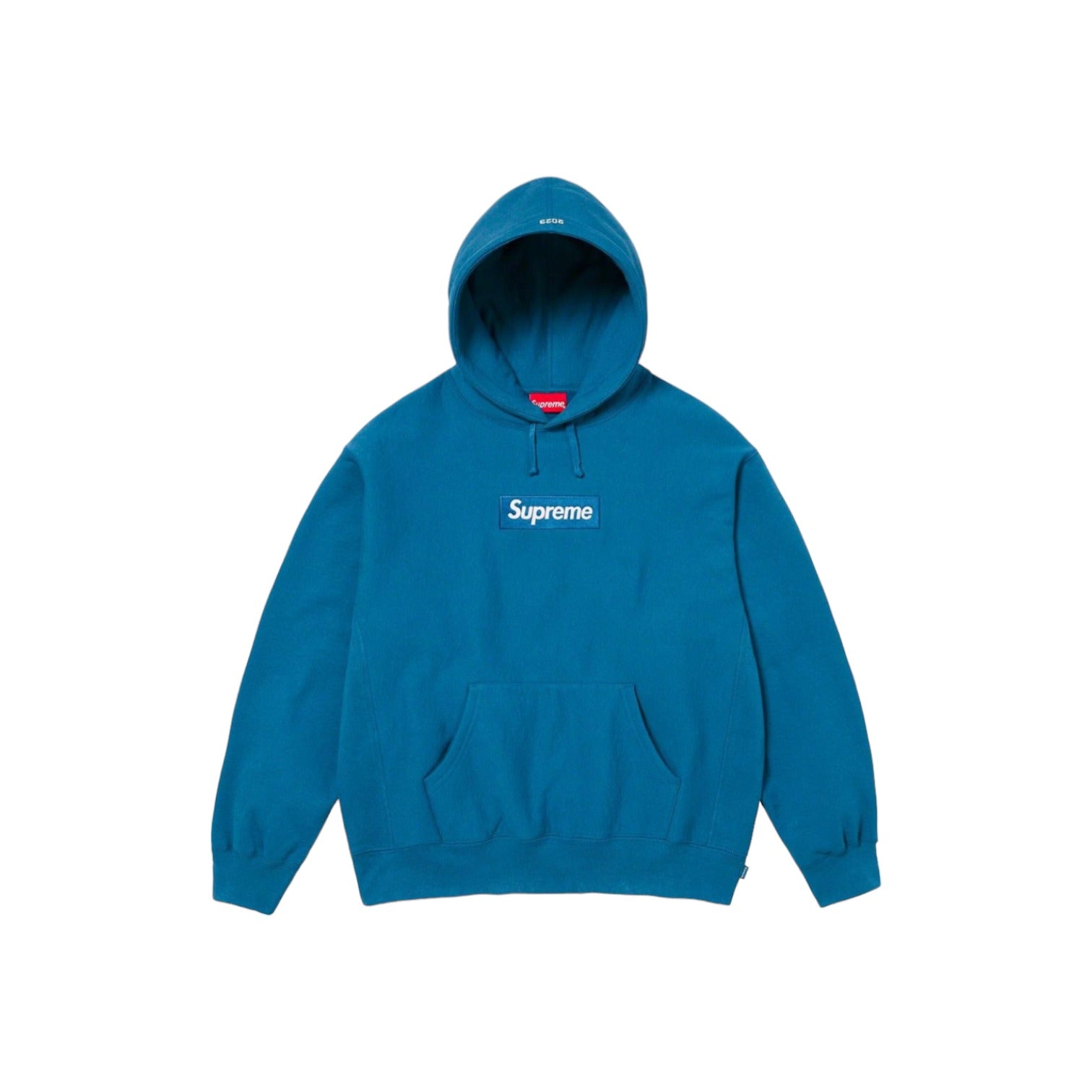 Supreme Box Logo Hooded Sweatshirt Blue FW23 - Main Image