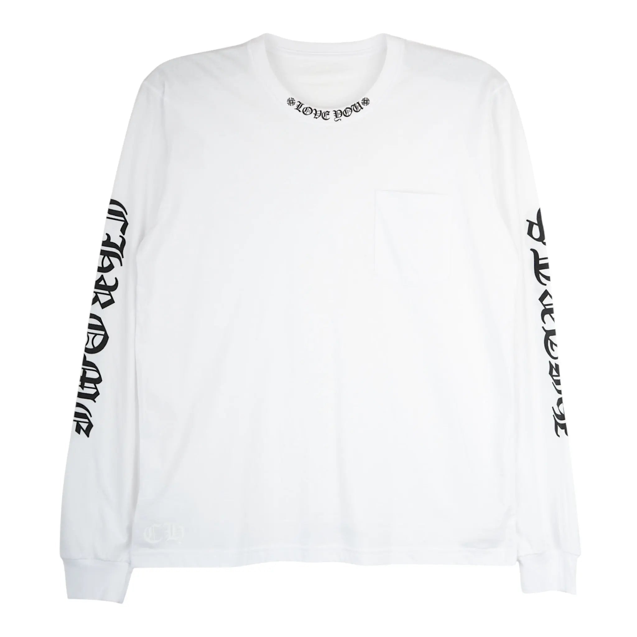 Chrome Hearts Lサイズ 長袖Tシャツ Chrome Hearts Neck Logo Love You Pocket Long Sleeve Tee Shirt
