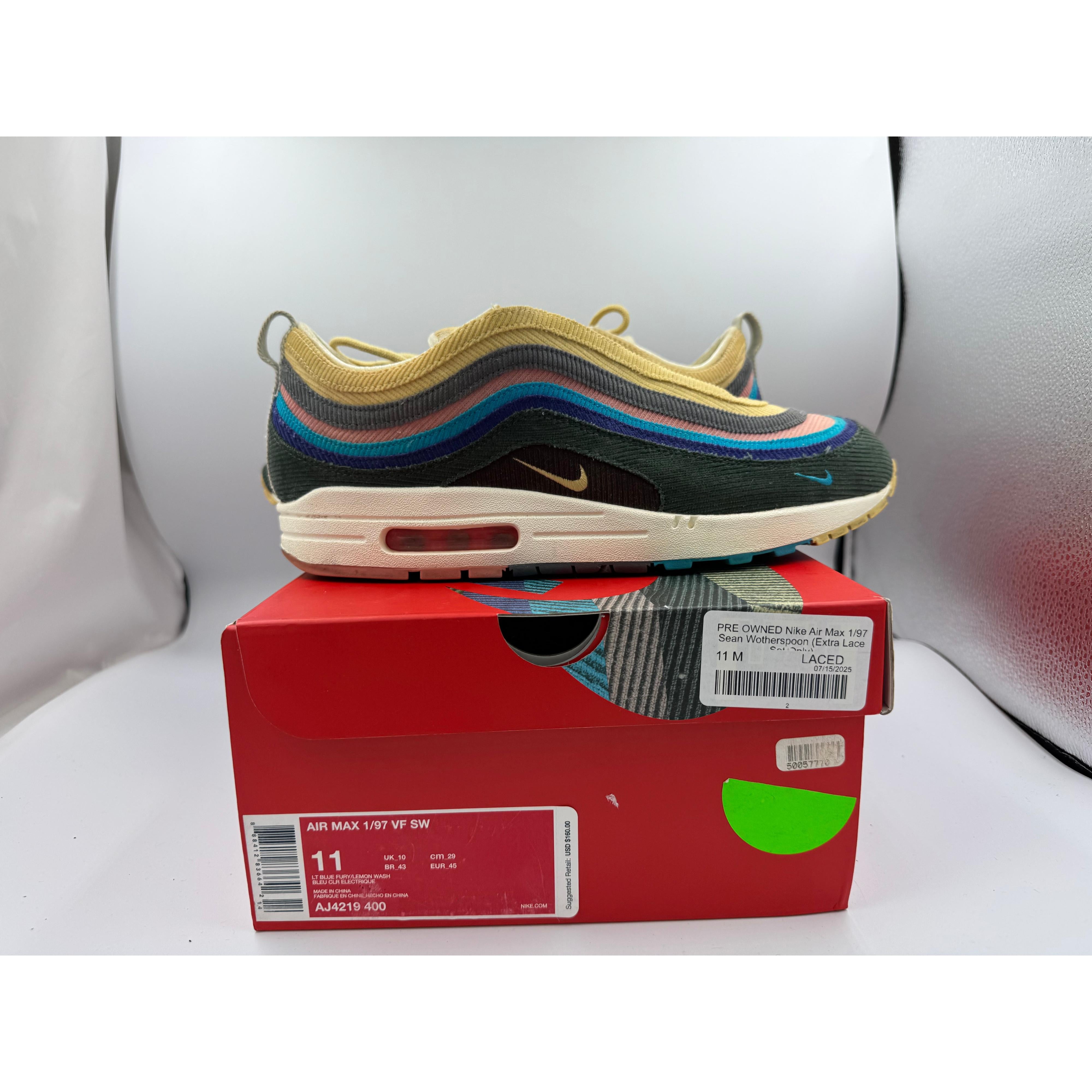 PRE OWNED Nike Air Max 1/97 Sean Wotherspoon (Extra Lace Set Only