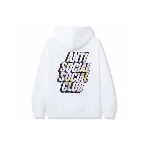 Fashion anti social club hoodie white