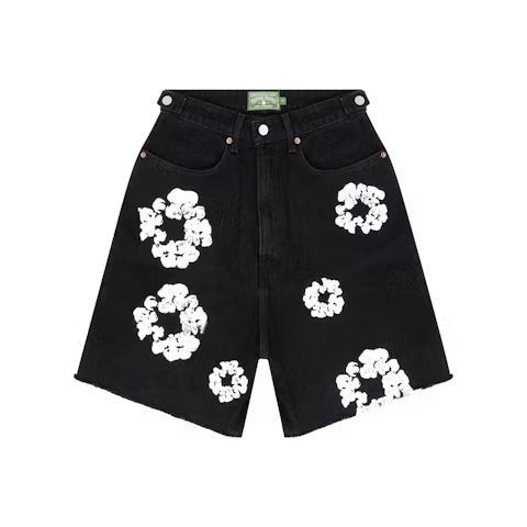 Denim Tears The Cotton Wreath Jean Short Black – LacedUp