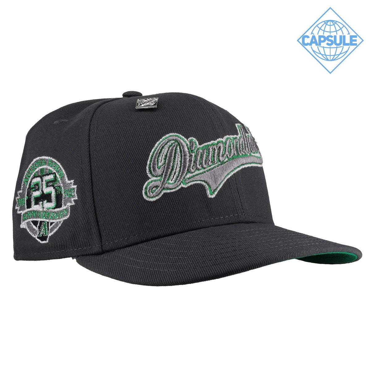 Capsule Hats - Arizona Diamondbacks Script 25th Anniversary Graphite M ...