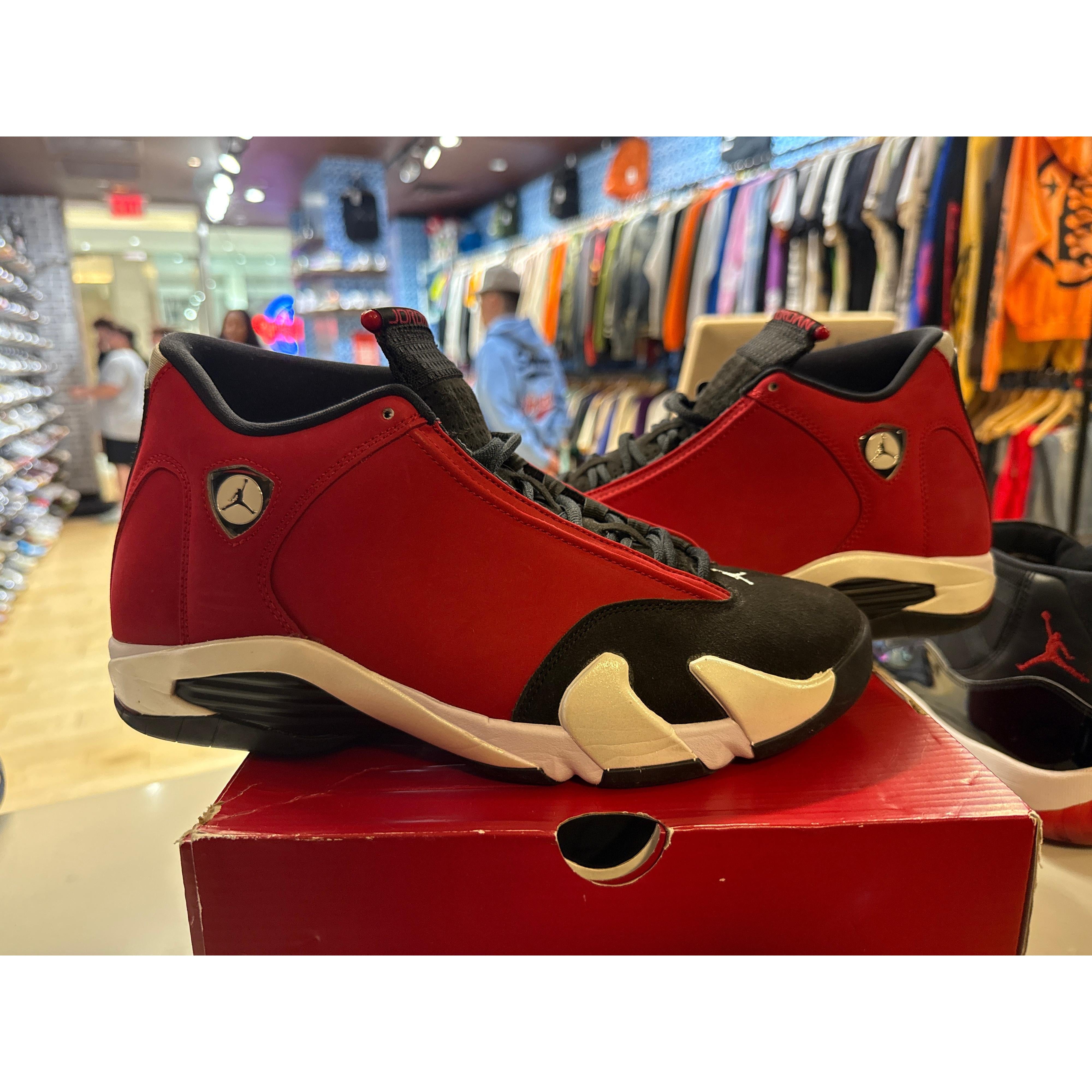 Jordan 14 Gym Red Retro Gym Red 14s On Feet PRE OWNED Jordan 14