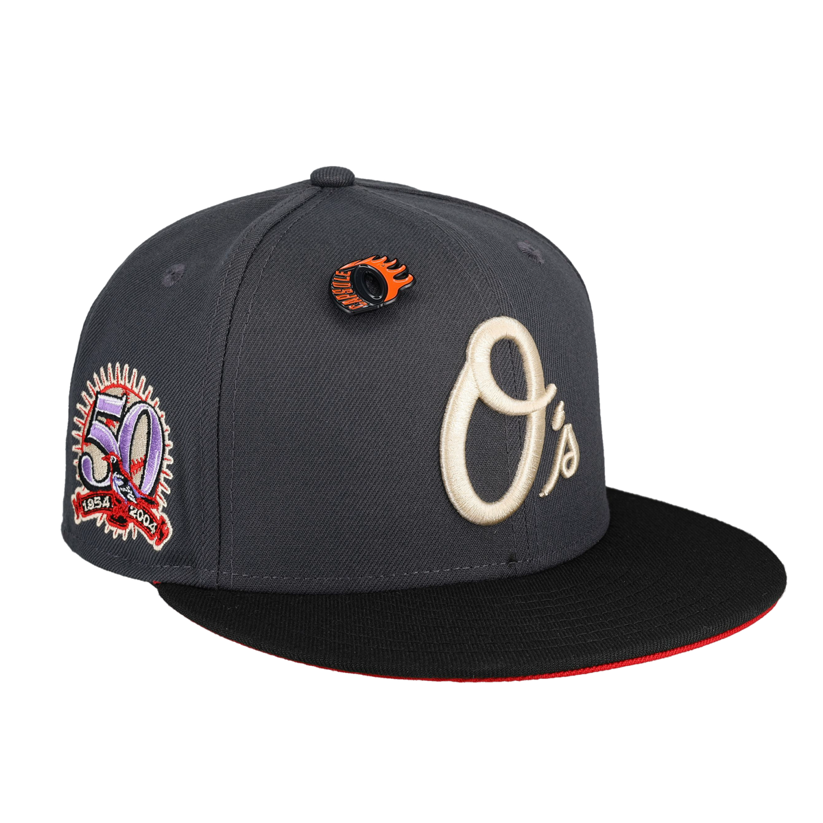 Baltimore Orioles Burning Rubber 50th Season Patch 59Fifty Fitted Hat ...