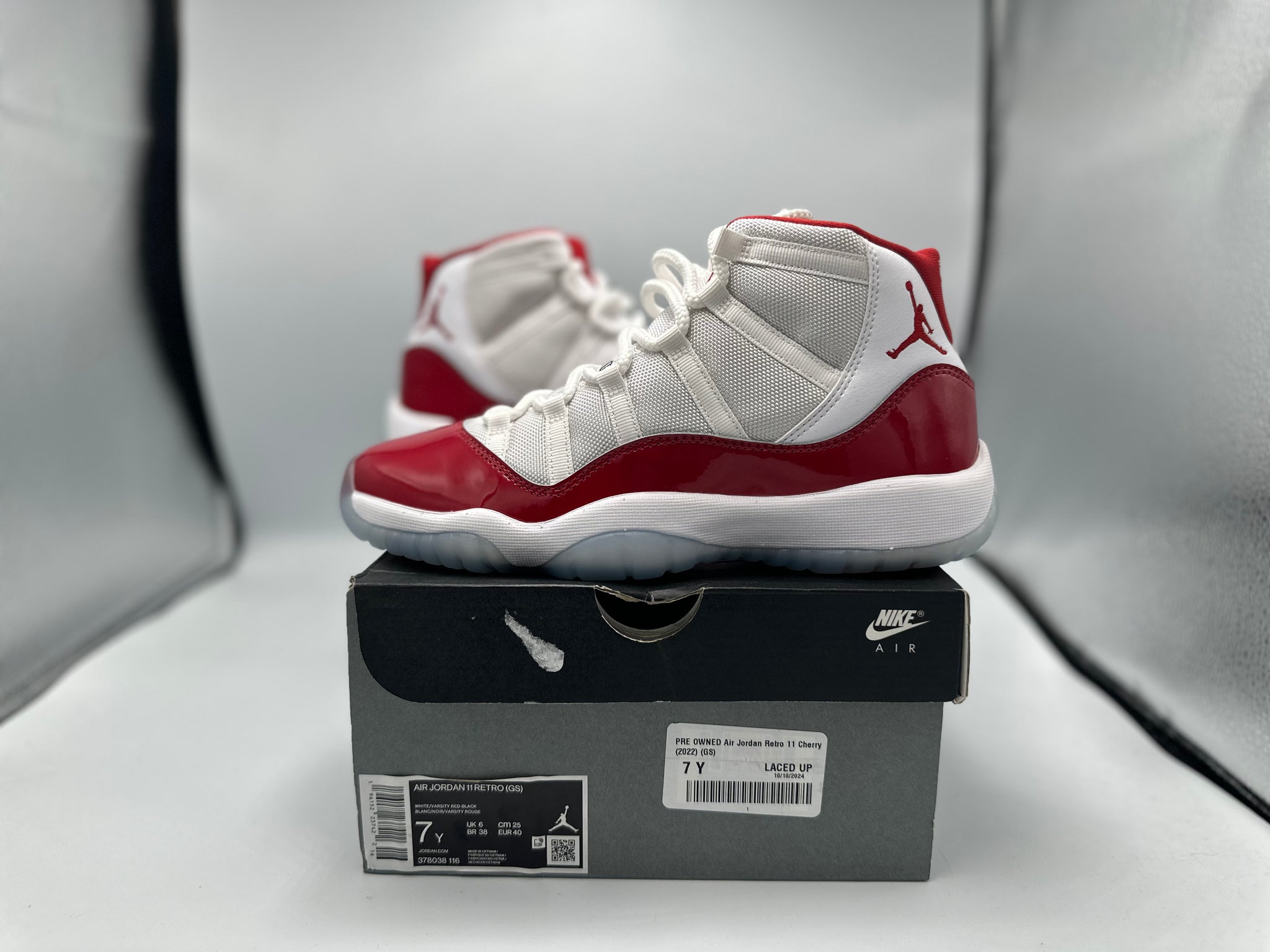 PRE OWNED Air Jordan Retro 11 Cherry (2022) (GS) – LacedUp