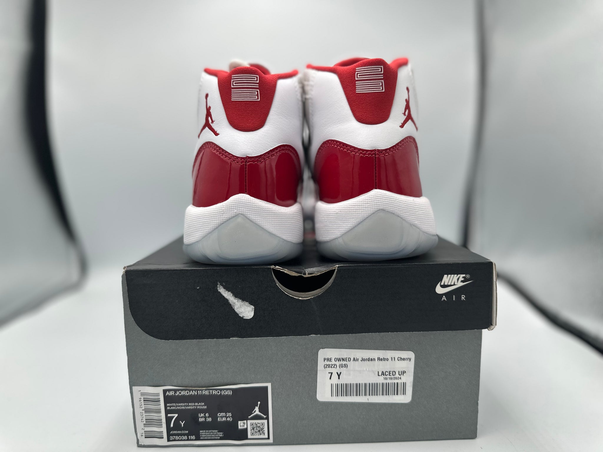 PRE OWNED Air Jordan Retro 11 Cherry (2022) (GS) – LacedUp
