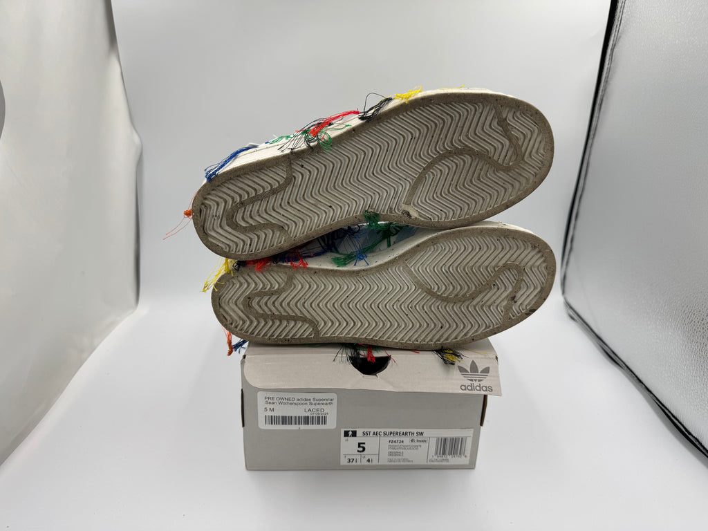 PRE OWNED adidas Superstar Sean Wotherspoon Superearth LacedUp PRE OWNED adidas Superstar Sean Wotherspoon Superearth LacedUp