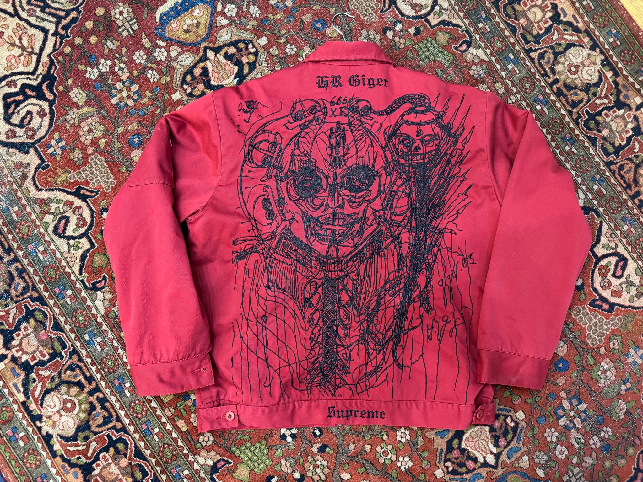 ジャケット・アウター Supreme H.RGiger Embroidered Work Jacket Supreme H.RGiger Embroidered Work Jacket - メルカリ
