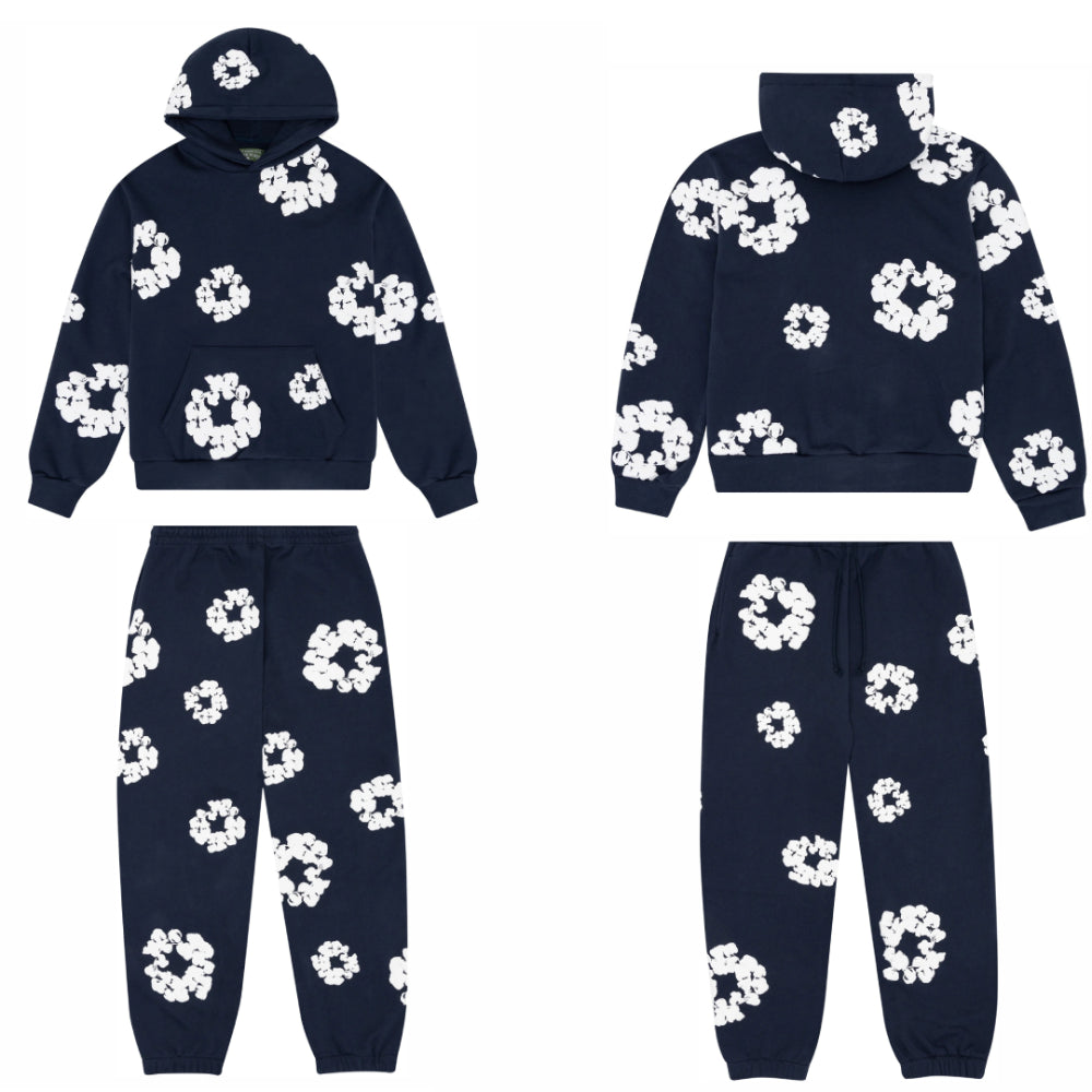 Denim Tears The Cotton Wreath Sweatsuit Navy (Full Set) – LacedUp