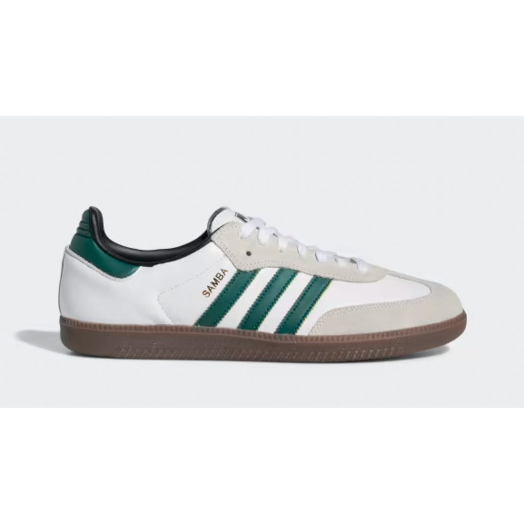 adidas Samba ADV Shoes - Unisex - Cloud White / Collegiate Green / Cloud White