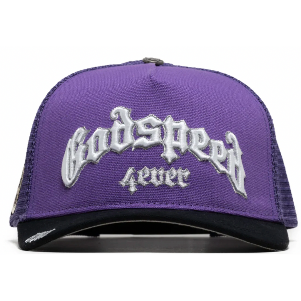 Amiri Core Logo Trucker Hat 'Black/Peach' – LacedUp