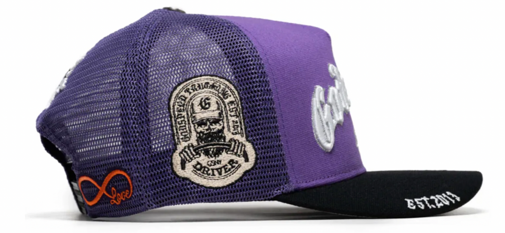 Amiri Core Logo Trucker Hat 'Black/Peach' – LacedUp Amiri Core Logo Trucker Hat 'Black/Peach' – LacedUp