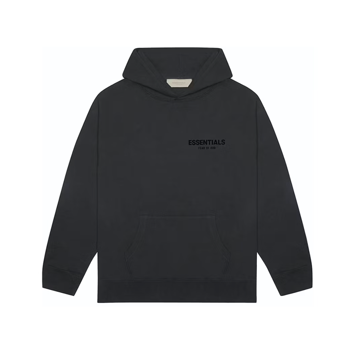 Fear of God Essentials Pull-Over Hoodie (SS22) (Black Stretch Limo)