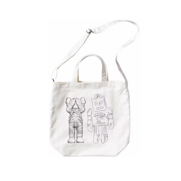 KAWS x Uniqlo Warhol 2Way Tote Bag White – LacedUp