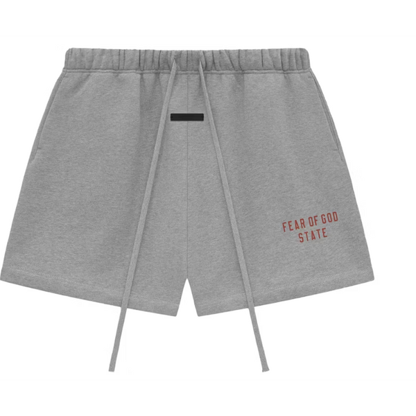 Fear of God Essentials Fleece Soccer Shorts Dark Heather (Red