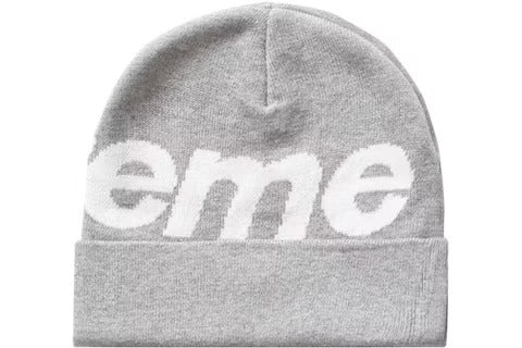 Supreme Big Logo Beanie (FW23) Grey – LacedUp