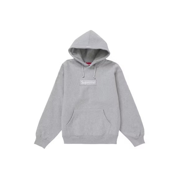 トップス Supreme Box Logo Crewneck Heather Grey L Supreme Box Logo Crewneck (FW22) Heather Grey – LacedUp