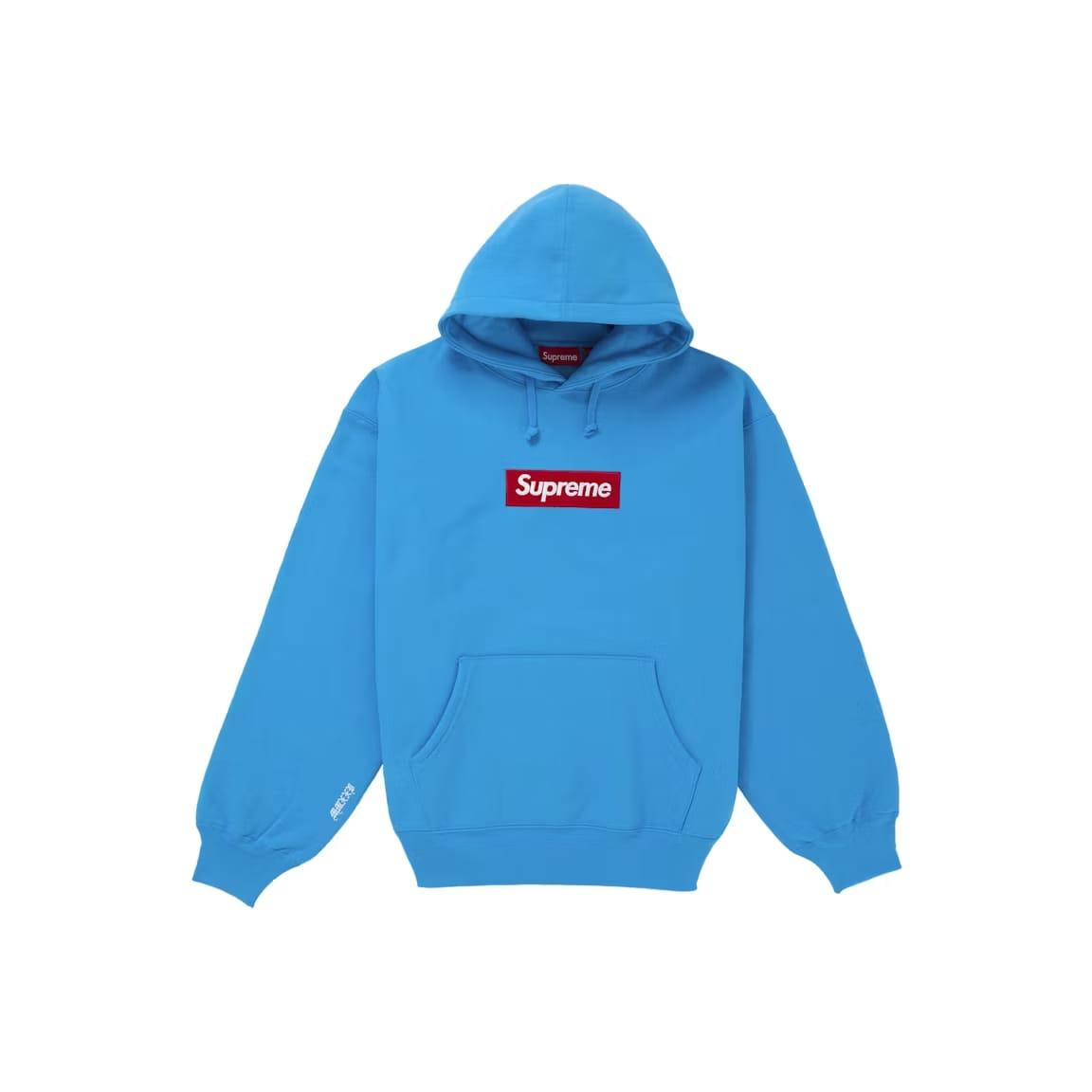 Supreme Box Logo Hooded Sweatshirt Blue FW23 – LacedUp