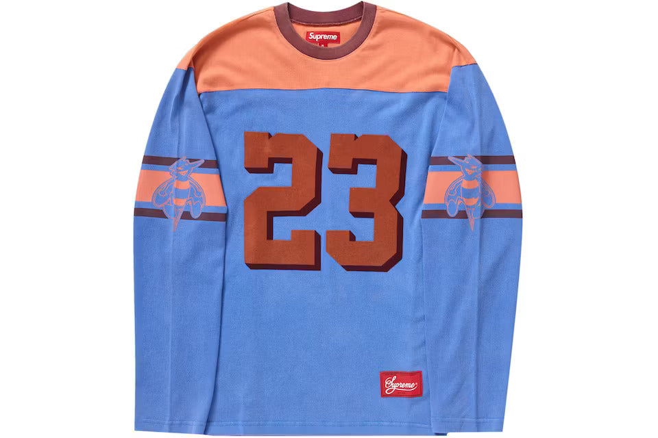 Supreme Bumblebee L/S Football Top Light Royal