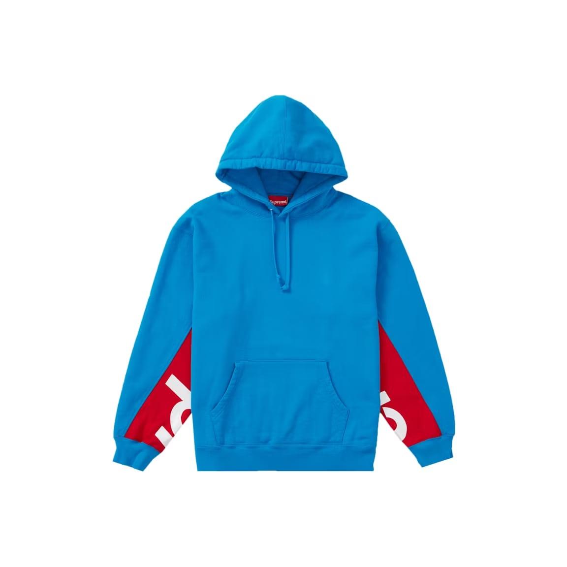 Supreme Cropped Panels Hooded Sweatshirt Bright Blue – LacedUp