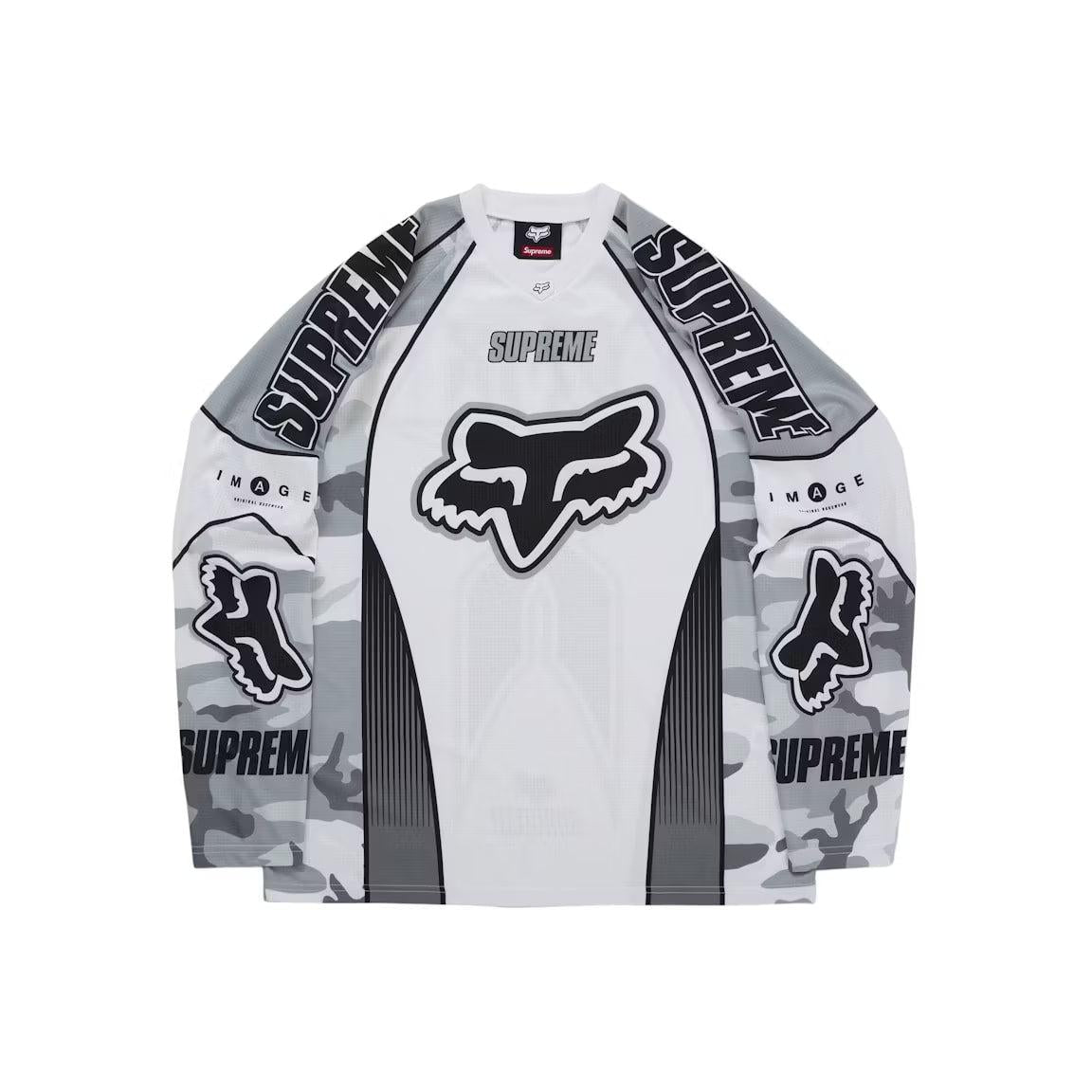 Supreme Fox Racing DMX Jersey White – LacedUp