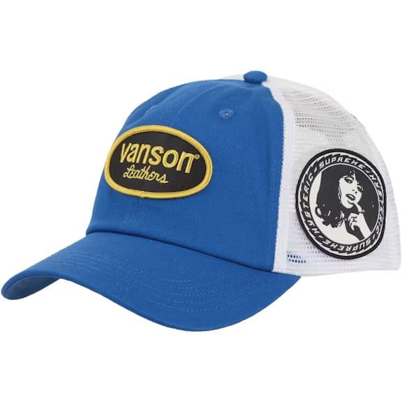 Supreme Hysteric Glamour Vanson Leather Mesh Back 6-Panel Blue 