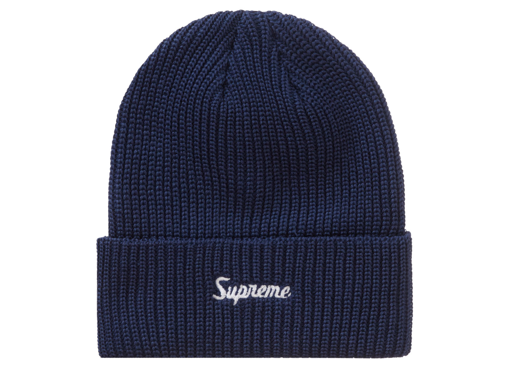 Supreme Loose Gauge Beanie Dark Blue