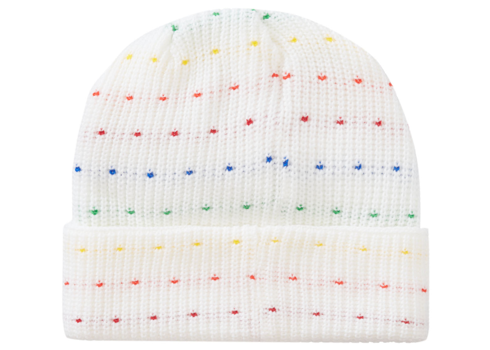 Supreme Loose Gauge Beanie White Multi