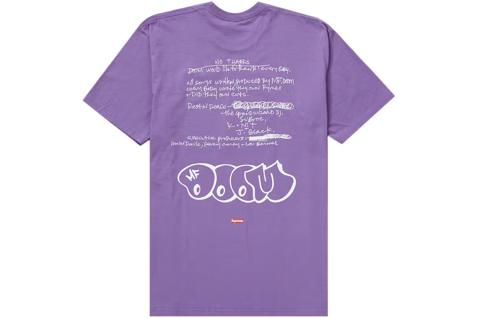 Supreme MF DOOM Tee Dusty Purple – LacedUp