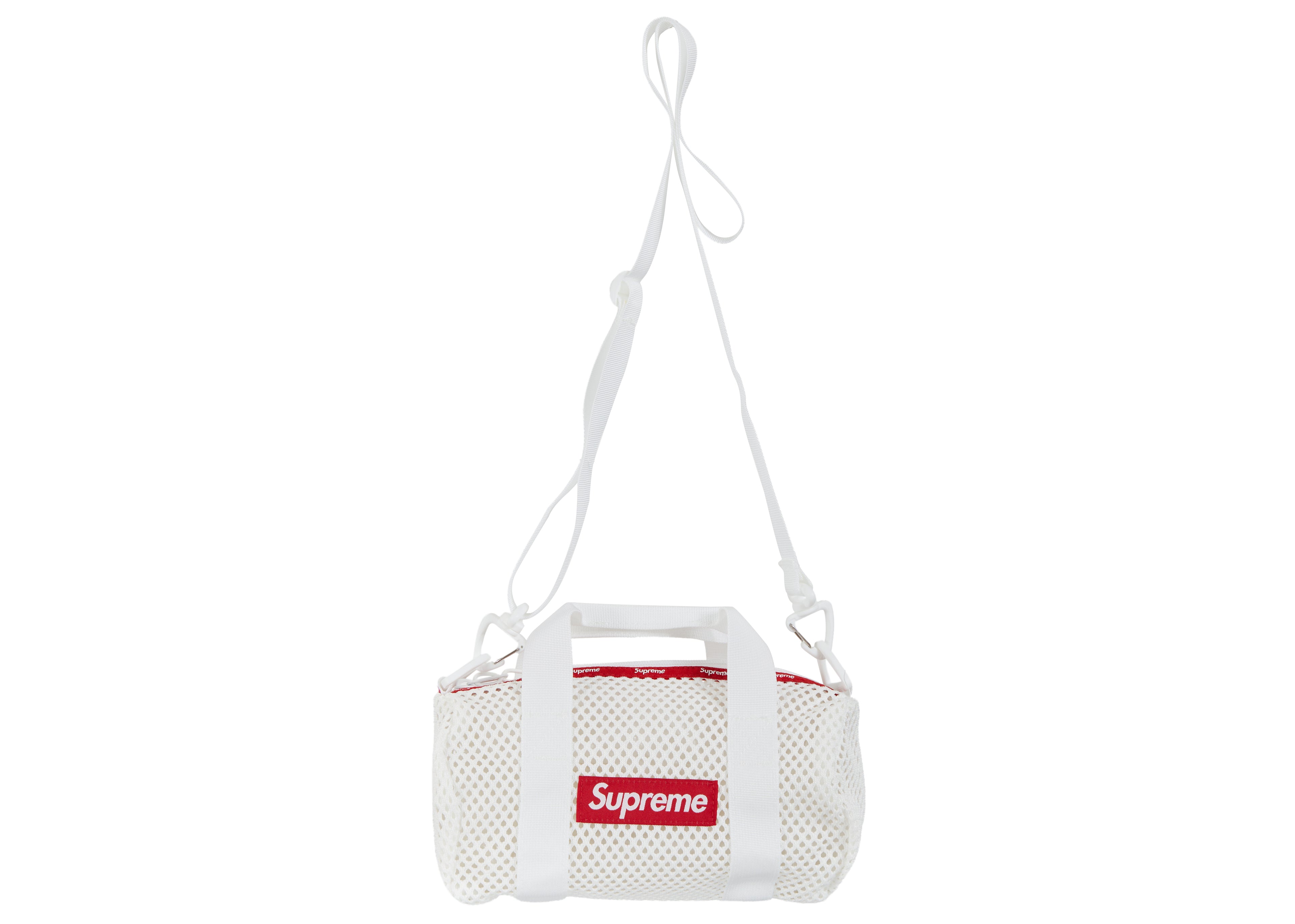 Supreme Mesh Mini Duffle Bag White – LacedUp