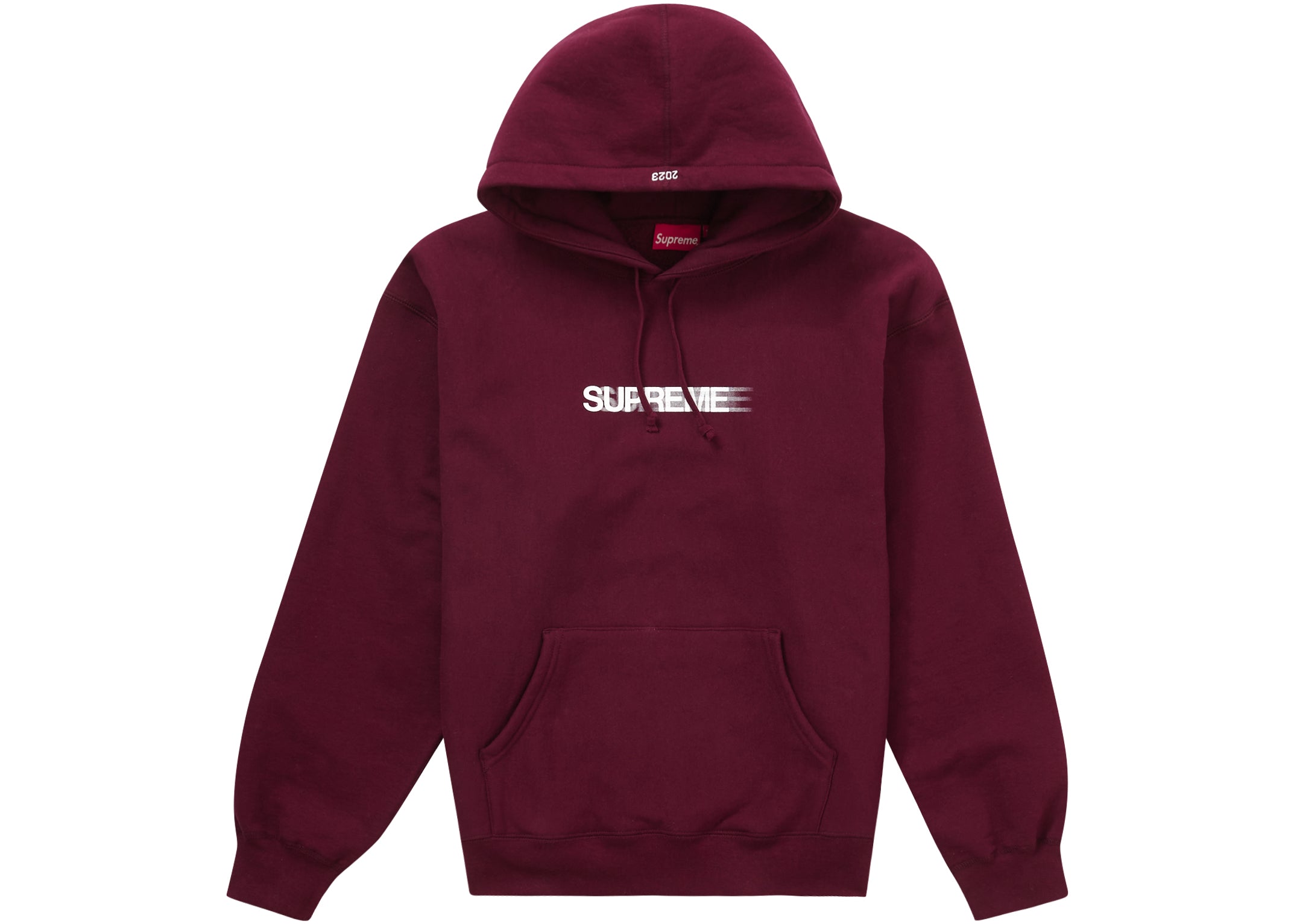 Supreme Motion Logo Hooded Sweatshirt (SS23) Burgundy – LacedUp