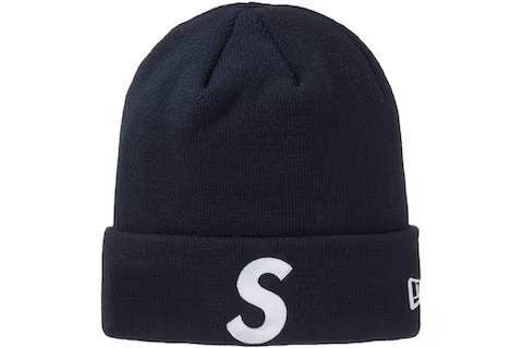 Supreme New Era S Logo Beanie Heather Navy – LacedUp