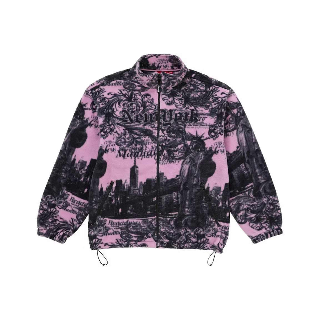 Supreme New York Fleece Jacket Pink – LacedUp