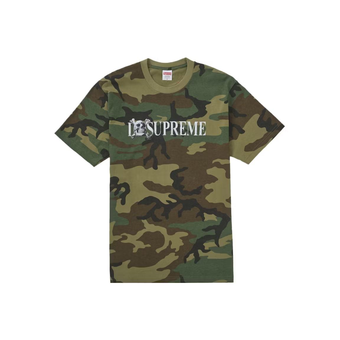 Supreme Skull Tee Woodland Camo – LacedUp