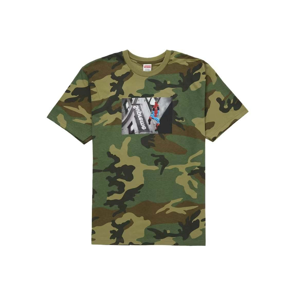 Supreme Arabic Box Logo Tee Woodland Camo – LacedUp
