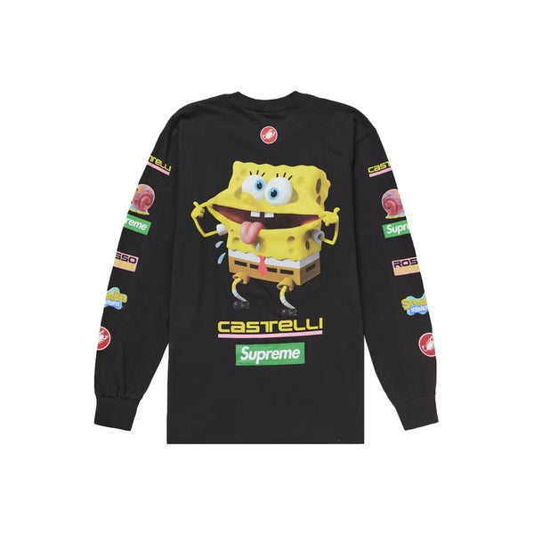 Supreme SpongeBob/Castelli Racing L/S Tee Black – LacedUp