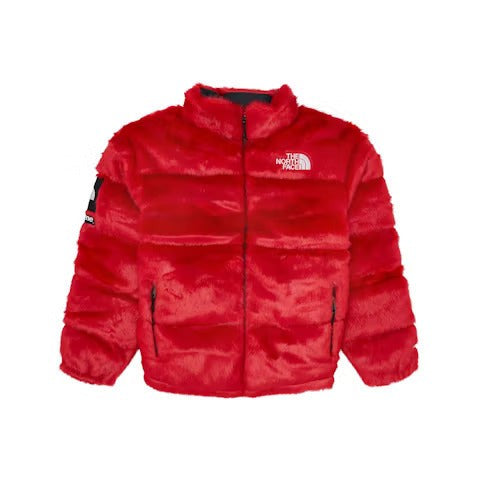 Supreme The North Face Faux Fur Nuptse Jacket Red – LacedUp Supreme The North Face Faux Fur Nuptse Jacket Red – LacedUp