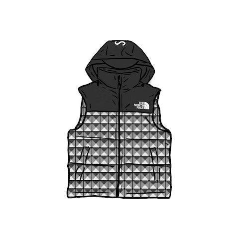 Supreme The North Face Studded Nuptse Vest Black – LacedUp Supreme The North Face Studded Nuptse Vest Black – LacedUp